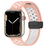 Magnetische Schnalle Silikon-Armband, für Apple Watch 6 44mm, für Apple Watch 5 44mm, für Apple Watch 5 40mm
