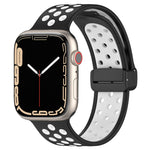 Magnetische Schnalle Silikon-Armband, für Apple Watch 6 44mm, für Apple Watch 5 44mm, für Apple Watch 5 40mm