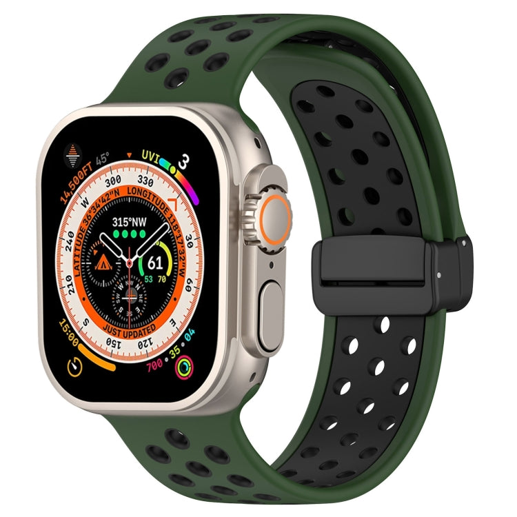 Silikon-Uhrenarmband mit magnetischer Schnalle, für Apple Watch Ultra 49mm, für Apple Watch SE 2023 44mm, für Apple Watch SE 2023 40mm