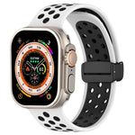 Silikon-Uhrenarmband mit magnetischer Schnalle, für Apple Watch 8 41mm, für Apple Watch 8 45mm, für Apple Watch Ultra 2 49mm