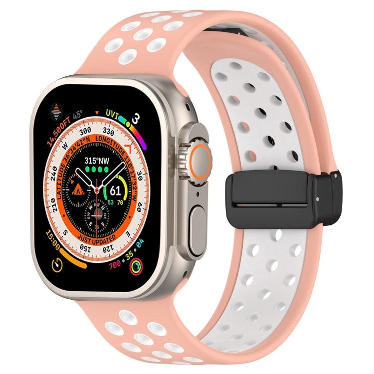 Silikon-Uhrenarmband mit magnetischer Schnalle, für Apple Watch 8 41mm, für Apple Watch 8 45mm, für Apple Watch Ultra 2 49mm