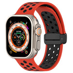 Silikon-Uhrenarmband mit magnetischer Schnalle, für Apple Watch 8 41mm, für Apple Watch 8 45mm, für Apple Watch Ultra 2 49mm