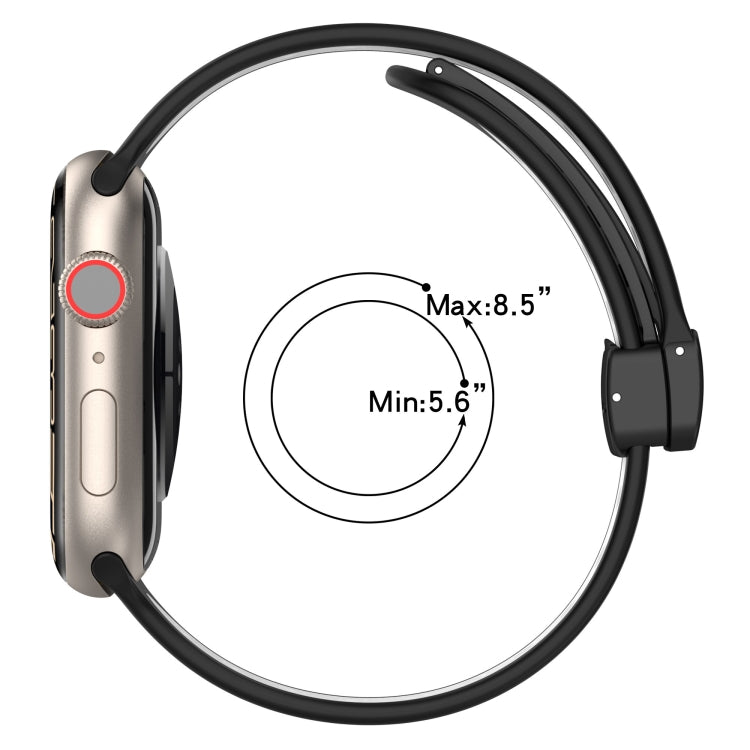 Magnetische Schnalle Silikon-Armband, für Apple Watch 3 42mm, für Apple Watch 2 42mm, für Apple Watch 2 38mm