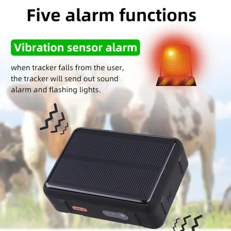 V44 Solarenergie Wasserdichter GPS-Tracker für Rinder und Schafe, V44 GPS-Tracker
