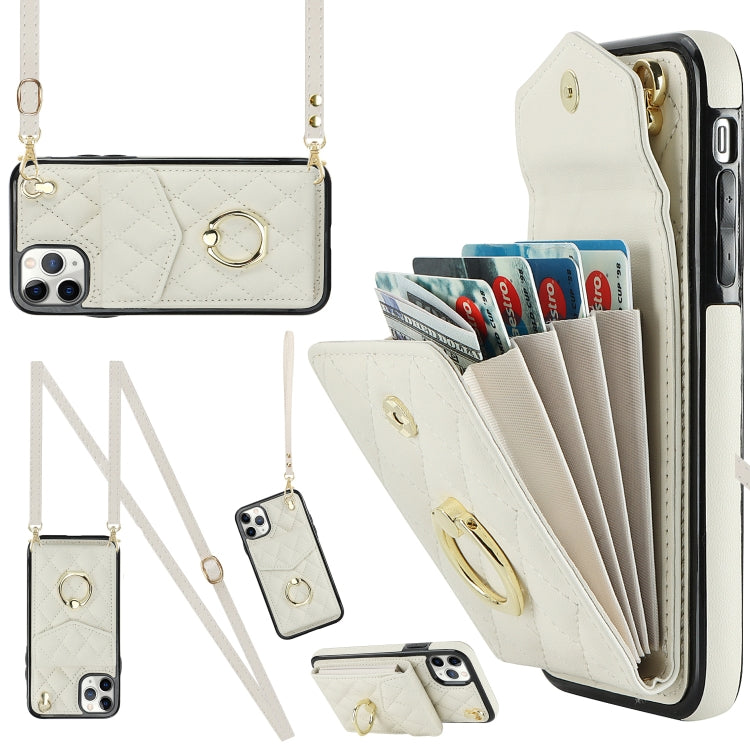 Rauten-Textur-Kartenfach-Handyhülle mit langem Umhängeband, für iPhone 11 Pro Max, für iPhone 11, für iPhone 11 Pro, für iPhone XR, für iPhone XS Max