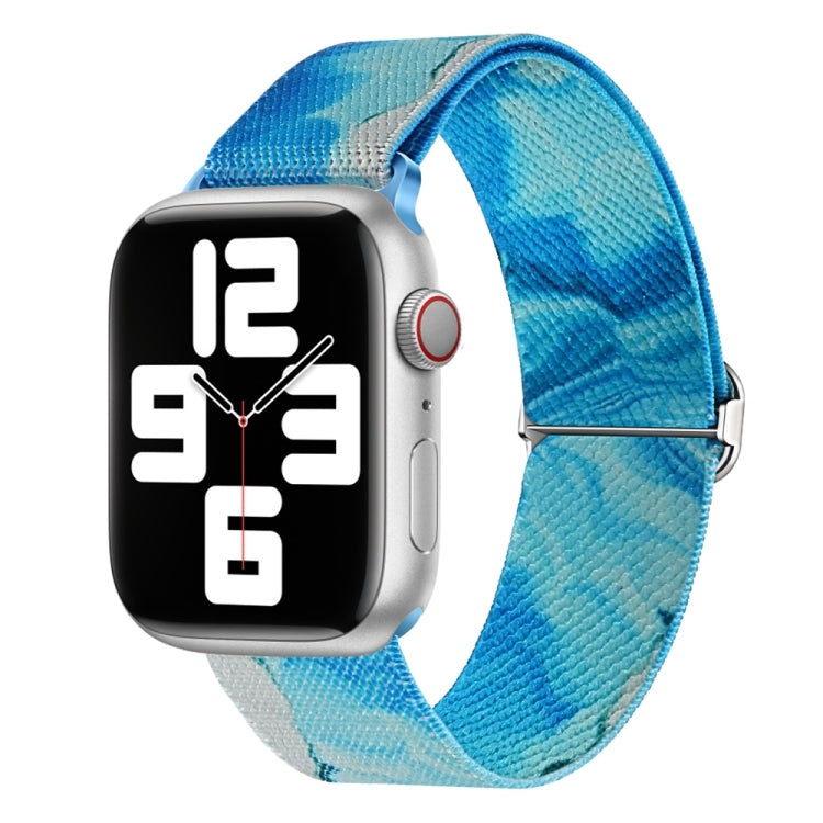 Painted Pattern Nylon Replacement Watch Band, For Apple Watch SE 40mm, For Apple Watch SE 44mm, For Apple Watch 6 40mm, For Apple Watch 6 44mm, For Apple Watch 5 44mm, For Apple Watch 5 40mm