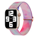 Gemustertes Nylon Ersatz Uhrenarmband, Für Apple Watch 4 44mm, Für Apple Watch 4 40mm, Für Apple Watch 3 38mm, Für Apple Watch 3 42mm, Für Apple Watch 2 42mm, Für Apple Watch 2 38mm