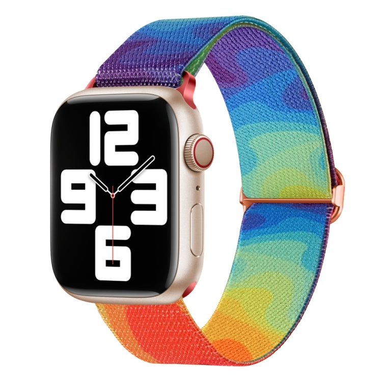 Gemustertes Nylon Ersatz Uhrenarmband, Für Apple Watch 4 44mm, Für Apple Watch 4 40mm, Für Apple Watch 3 38mm, Für Apple Watch 3 42mm, Für Apple Watch 2 42mm, Für Apple Watch 2 38mm