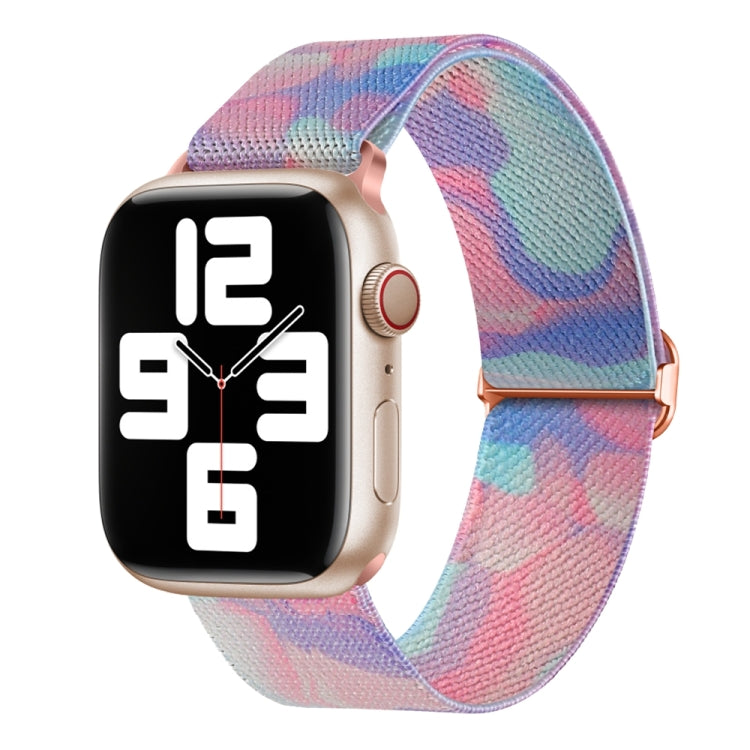 Gemustertes Nylon Ersatz Uhrenarmband, Für Apple Watch 4 44mm, Für Apple Watch 4 40mm, Für Apple Watch 3 38mm, Für Apple Watch 3 42mm, Für Apple Watch 2 42mm, Für Apple Watch 2 38mm