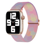Gemustertes Nylon Ersatz Uhrenarmband, Für Apple Watch SE 2023 44mm, Für Apple Watch Ultra 49mm, Für Apple Watch SE 2023 40mm, Für Apple Watch 8 41mm, Für Apple Watch 8 45mm, Für Apple Watch Ultra 2 49mm