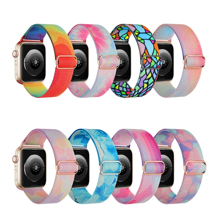 Gemustertes Nylon Ersatz Uhrenarmband, Für Apple Watch 4 44mm, Für Apple Watch 4 40mm, Für Apple Watch 3 38mm, Für Apple Watch 3 42mm, Für Apple Watch 2 42mm, Für Apple Watch 2 38mm