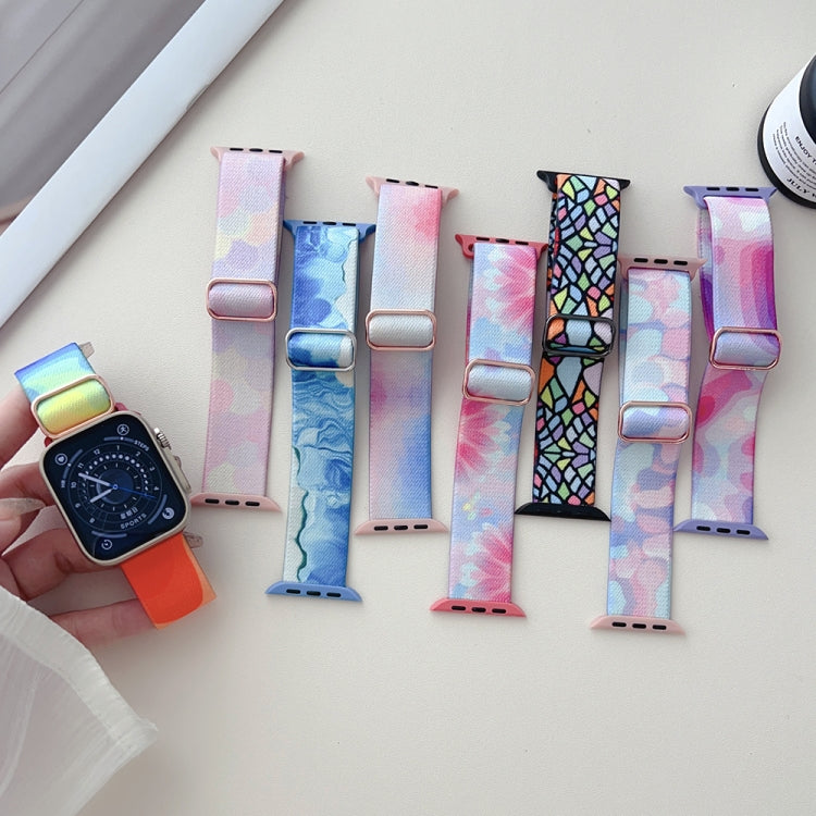 Gemustertes Nylon Ersatz Uhrenarmband, Für Apple Watch 4 44mm, Für Apple Watch 4 40mm, Für Apple Watch 3 38mm, Für Apple Watch 3 42mm, Für Apple Watch 2 42mm, Für Apple Watch 2 38mm