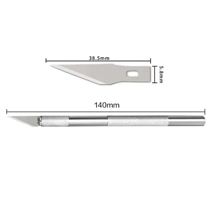 6-in-1 Aluminiumlegierung DIY Schnitzwerkzeug Handgemachtes Federmesser