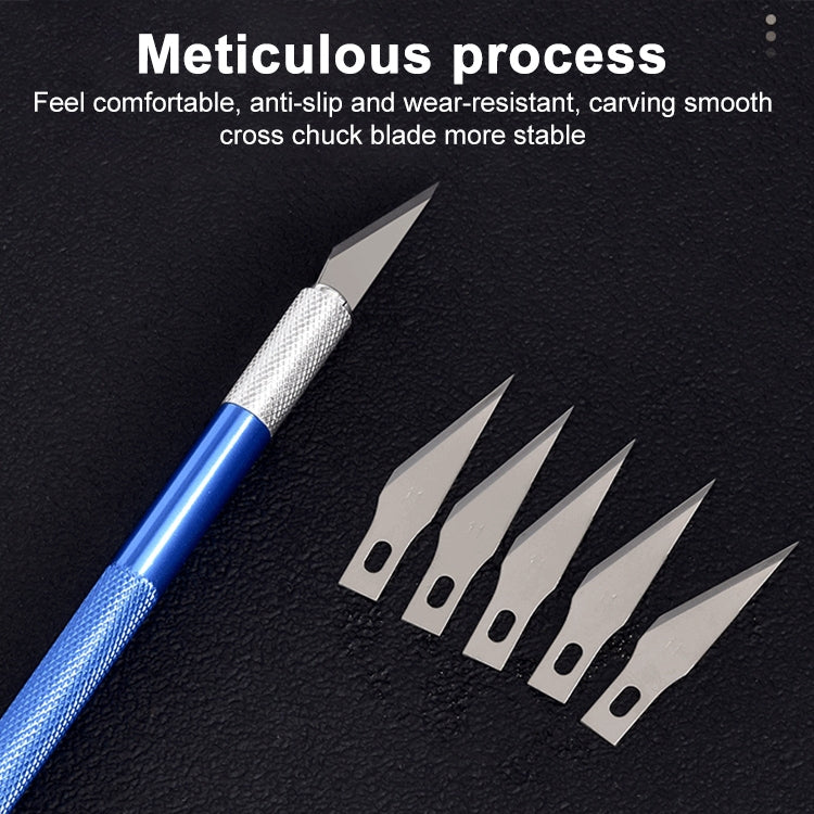 6-in-1 Aluminiumlegierung DIY Schnitzwerkzeug Handgemachtes Federmesser