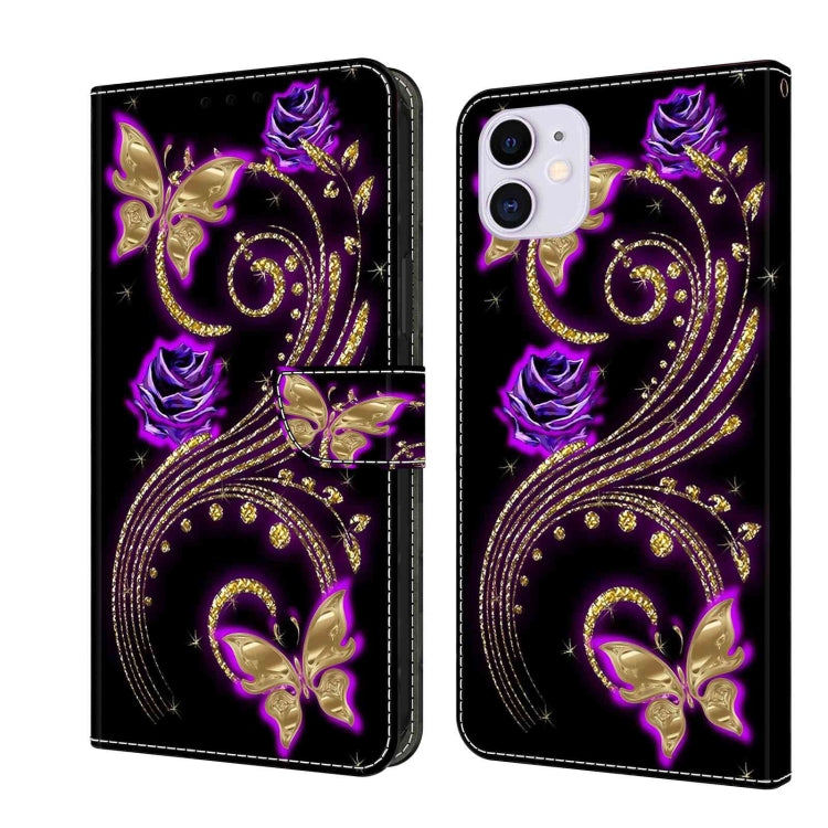 Crystal 3D Shockproof Protective Leather Phone Case, For iPhone 11 Pro Max, For iPhone 11