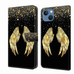 Crystal 3D Shockproof Protective Leather Phone Case, For iPhone 13 / 14, For iPhone 15 Pro