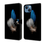Crystal 3D Shockproof Protective Leather Phone Case, For iPhone 13 / 14, For iPhone 15 Pro