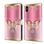 Crystal 3D Shockproof Protective Leather Phone Case, For iPhone XR, For iPhone XS Max