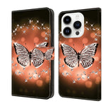 Crystal 3D Shockproof Protective Leather Phone Case, For iPhone 13 / 14, For iPhone 15 Pro