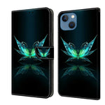 Crystal 3D Shockproof Protective Leather Phone Case, For iPhone 14 Pro Max, For iPhone 15