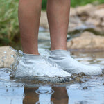 Rutschfester, verdickter, verschleißfester, wasserdichter Schuh-Stiefelüberzug aus Silikon, S, M, L