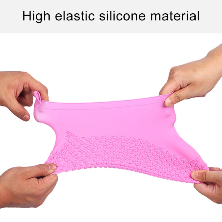 Rutschfester, verdickter, verschleißfester, wasserdichter Schuh-Stiefelüberzug aus Silikon, S, M, L