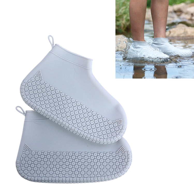 Rutschfester, verdickter, verschleißfester, wasserdichter Schuh-Stiefelüberzug aus Silikon, S, M, L