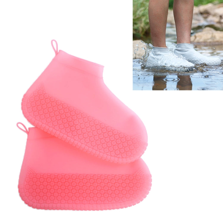 Rutschfester, verdickter, verschleißfester, wasserdichter Schuh-Stiefelüberzug aus Silikon, S, M, L