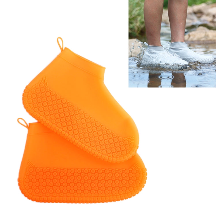 Rutschfester, verdickter, verschleißfester, wasserdichter Schuh-Stiefelüberzug aus Silikon, S, M, L
