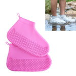 Rutschfester, verdickter, verschleißfester, wasserdichter Schuh-Stiefelüberzug aus Silikon, S, M, L