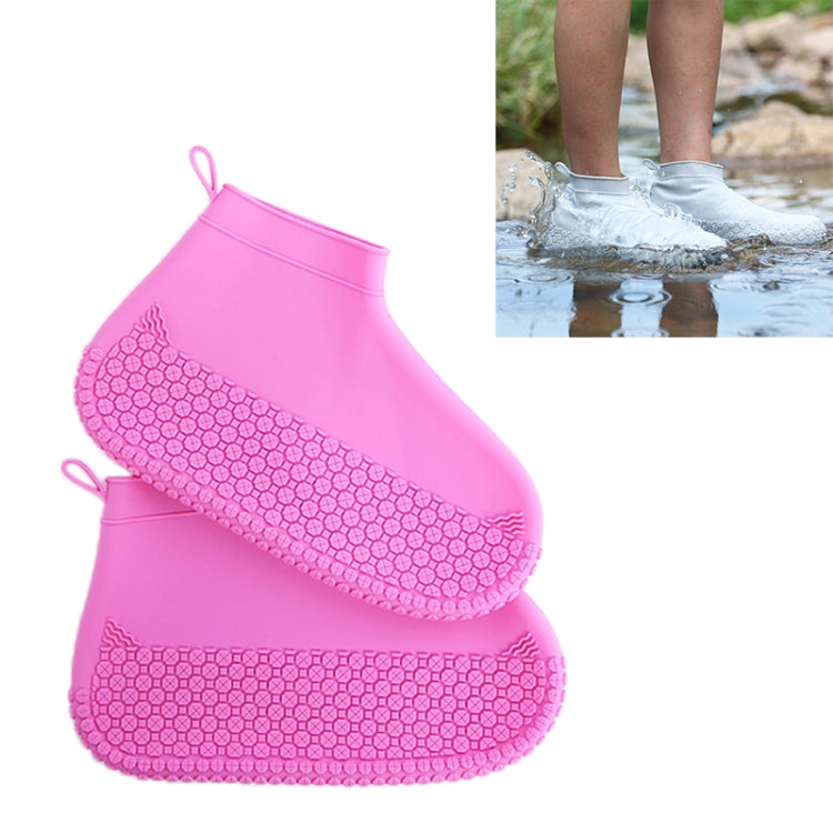 Rutschfester, verdickter, verschleißfester, wasserdichter Schuh-Stiefelüberzug aus Silikon, S, M, L