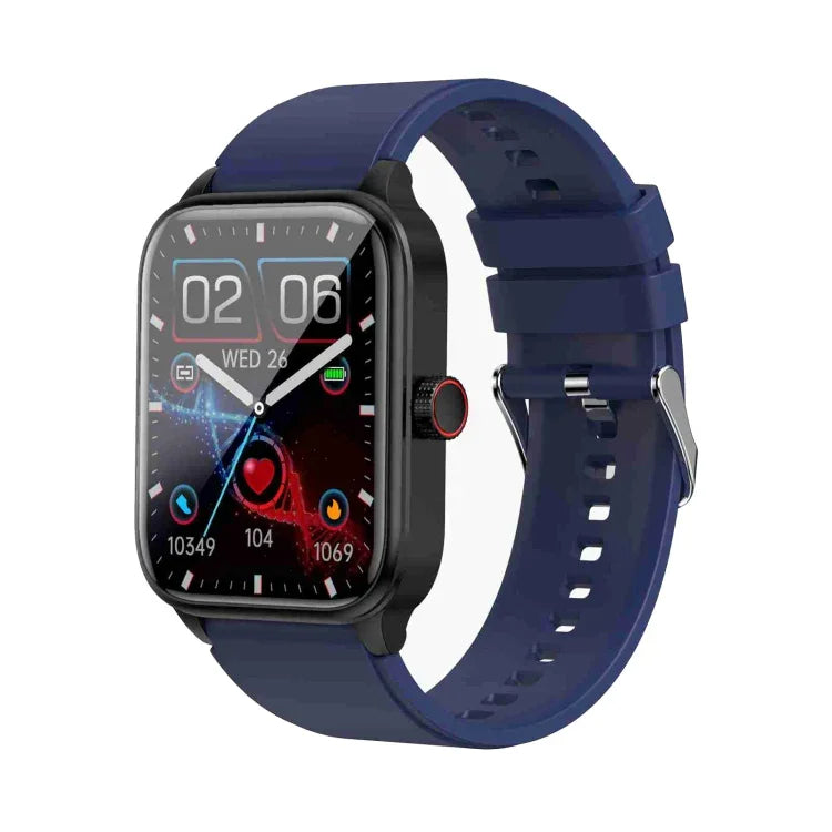 ET540 1,91 Zoll IP67 wasserdichte Smartwatch mit Silikonarmband, unterstützt EKG / nicht-invasive Blutzuckermessung, ET540 (Blau), ET540 (Rot)