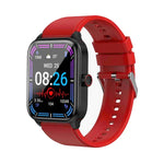 ET540 1,91 Zoll IP67 wasserdichte Smartwatch mit Silikonarmband, unterstützt EKG / nicht-invasive Blutzuckermessung, ET540 (Blau), ET540 (Rot)
