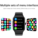 ET540 1,91 Zoll IP67 wasserdichte Smartwatch mit Silikonarmband, unterstützt EKG / nicht-invasive Blutzuckermessung, ET540 (Blau), ET540 (Rot)