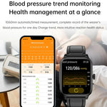 ET540 1,91 Zoll IP67 wasserdichte Smartwatch mit Silikonarmband, unterstützt EKG / nicht-invasive Blutzuckermessung, ET540 (Blau), ET540 (Rot)