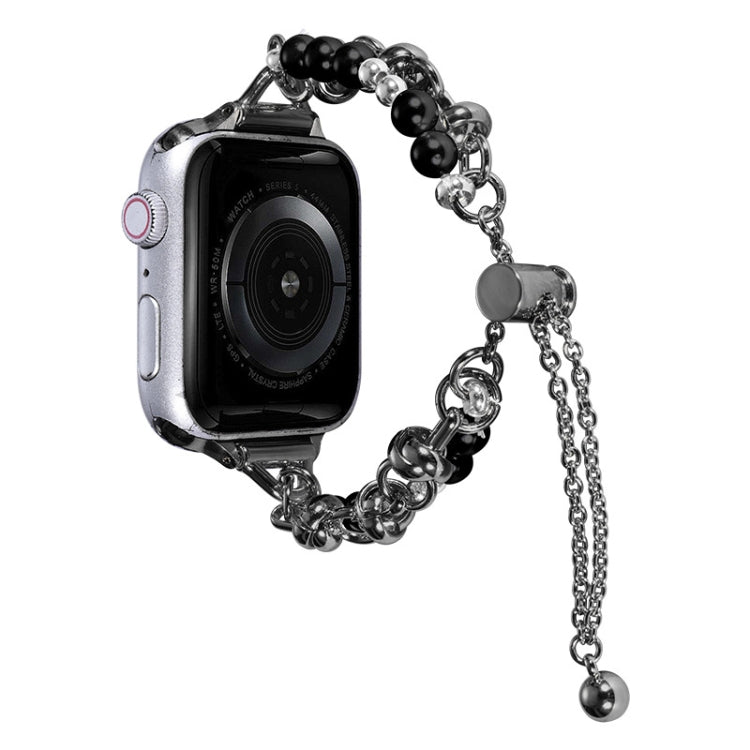 Perlenarmband Metallarmband, Für Apple Watch SE 40mm, Für Apple Watch SE 44mm, Für Apple Watch 6 40mm, Für Apple Watch 6 44mm, Für Apple Watch 5 44mm, Für Apple Watch 5 40mm, Für Apple Watch 4 44mm, Für Apple Watch 4 40mm, Für Apple Watch 3 38mm