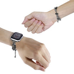 Perlenarmband Metallarmband, Für Apple Watch SE 2023 44mm, Für Apple Watch Ultra 49mm, Für Apple Watch 8 41mm, Für Apple Watch SE 2023 40mm, Für Apple Watch Ultra 2 49mm, Für Apple Watch 8 45mm, Für Apple Watch SE 2022 40mm
