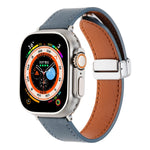 Magnetische Schnalle Lederarmband mit Hautgefühl, Für Apple Watch SE 2023 44mm, Für Apple Watch Ultra 49mm, Für Apple Watch SE 2023 40mm, Für Apple Watch SE 2022 40mm, Für Apple Watch Serie 9 41mm, Für Apple Watch SE 2022 44mm
