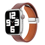 Magnetverschluss, Lederarmband in angenehmer Haptik, für Apple Watch Serie 4 (40 mm), Apple Watch (38 mm), Apple Watch Serie 3 (38 mm), Apple Watch Serie 3 (42 mm), Apple Watch Serie 2 (42 mm) und Apple Watch Serie 2 (38 mm)