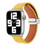 Magnetverschluss, Lederarmband in angenehmer Haptik, für Apple Watch Serie 4 (40 mm), Apple Watch (38 mm), Apple Watch Serie 3 (38 mm), Apple Watch Serie 3 (42 mm), Apple Watch Serie 2 (42 mm) und Apple Watch Serie 2 (38 mm)