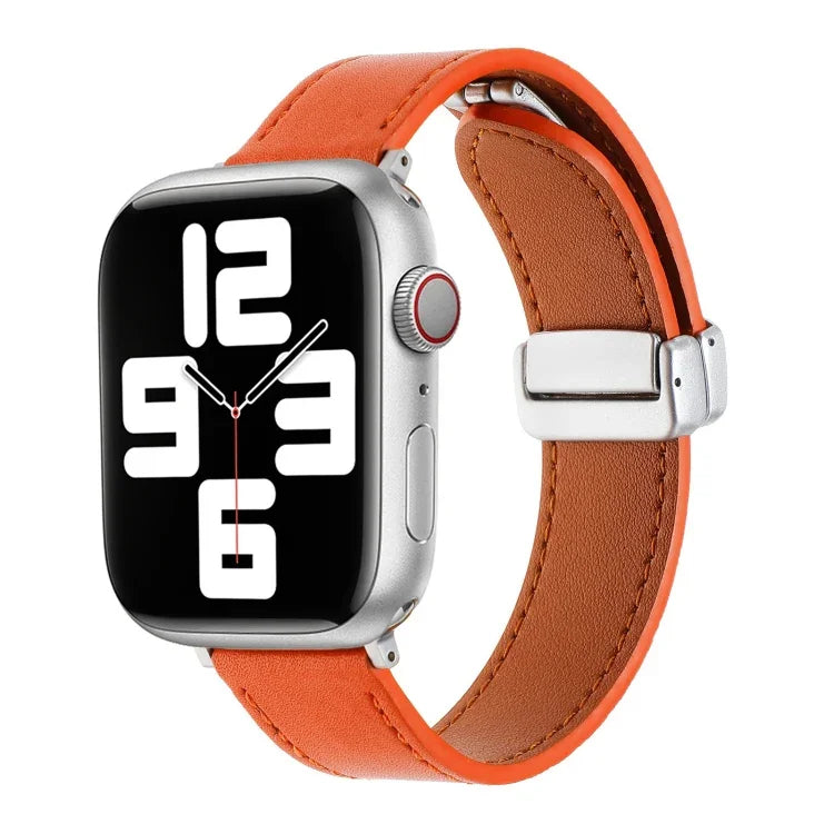 Magnetverschluss, Lederarmband in angenehmer Haptik, für Apple Watch Serie 4 (40 mm), Apple Watch (38 mm), Apple Watch Serie 3 (38 mm), Apple Watch Serie 3 (42 mm), Apple Watch Serie 2 (42 mm) und Apple Watch Serie 2 (38 mm)