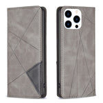 Handyhülle aus magnetischem Leder mit Rautenmuster, für iPhone 17 Pro Max, für iPhone 17 Pro, für iPhone 17, für iPhone Air, für iPhone 16 Pro Max, für iPhone 16 Pro, für iPhone 16 Plus, für iPhone 16