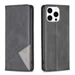 Handyhülle aus magnetischem Leder mit Rautenmuster, für iPhone 17 Pro Max, für iPhone 17 Pro, für iPhone 17, für iPhone Air, für iPhone 16 Pro Max, für iPhone 16 Pro, für iPhone 16 Plus, für iPhone 16