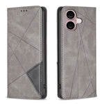 Handyhülle aus magnetischem Leder mit Rautenmuster, für iPhone 17 Pro Max, für iPhone 17 Pro, für iPhone 17, für iPhone Air, für iPhone 16 Pro Max, für iPhone 16 Pro, für iPhone 16 Plus, für iPhone 16