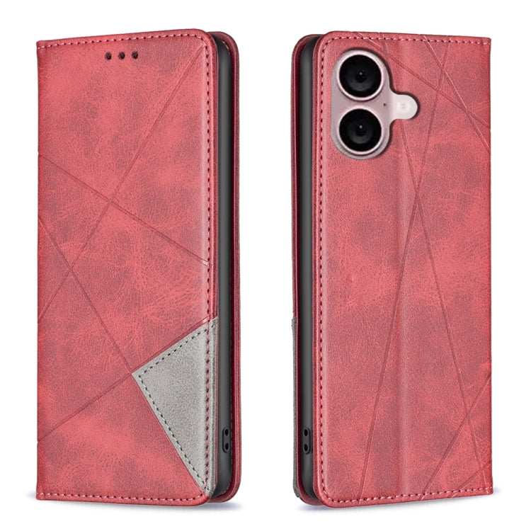 Handyhülle aus magnetischem Leder mit Rautenmuster, für iPhone 17 Pro Max, für iPhone 17 Pro, für iPhone 17, für iPhone Air, für iPhone 16 Pro Max, für iPhone 16 Pro, für iPhone 16 Plus, für iPhone 16
