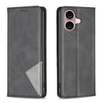 Handyhülle aus magnetischem Leder mit Rautenmuster, für iPhone 17 Pro Max, für iPhone 17 Pro, für iPhone 17, für iPhone Air, für iPhone 16 Pro Max, für iPhone 16 Pro, für iPhone 16 Plus, für iPhone 16