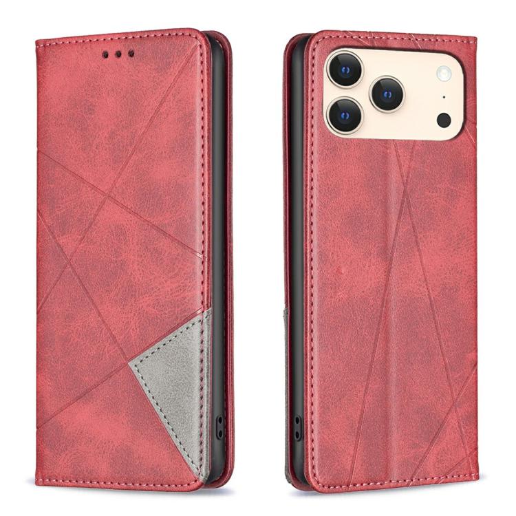 Handyhülle aus magnetischem Leder mit Rautenmuster, für iPhone 17 Pro Max, für iPhone 17 Pro, für iPhone 17, für iPhone Air, für iPhone 16 Pro Max, für iPhone 16 Pro, für iPhone 16 Plus, für iPhone 16