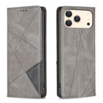 Handyhülle aus magnetischem Leder mit Rautenmuster, für iPhone 17 Pro Max, für iPhone 17 Pro, für iPhone 17, für iPhone Air, für iPhone 16 Pro Max, für iPhone 16 Pro, für iPhone 16 Plus, für iPhone 16