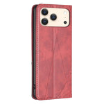 Handyhülle aus magnetischem Leder mit Rautenmuster, für iPhone 17 Pro Max, für iPhone 17 Pro, für iPhone 17, für iPhone Air, für iPhone 16 Pro Max, für iPhone 16 Pro, für iPhone 16 Plus, für iPhone 16