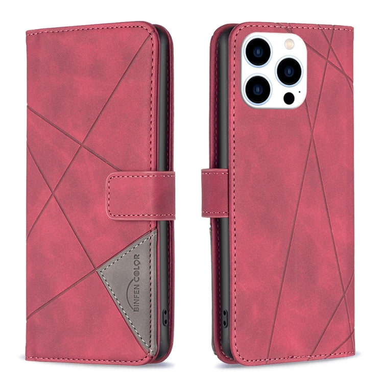 Magnetische Schnalle Rauten Textur Leder Handyhülle, Für iPhone 17 Pro Max, Für iPhone 17 Pro, Für iPhone 17, Für iPhone Air, Für iPhone 16 Pro Max, Für iPhone 16 Pro, Für iPhone 16 Plus, Für iPhone 16